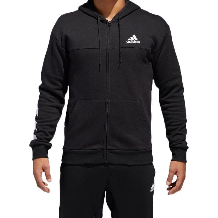 adidas Jackets Men's Black Hooded Moderate Other DM7564