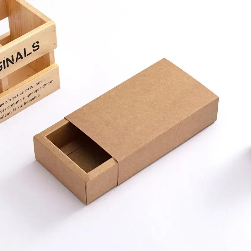 Kraft Paper Frosted Translucent Packaging Box PVC Plastics Drawer Festival Gifts Storage Carton Desserts Cake Packing Boxes