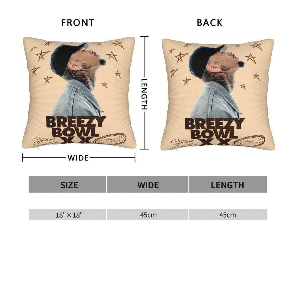 Pillow Case Chris Brown Xx Soft Pillow Cover For Living Room Bed Chair Fashion Pillowcases