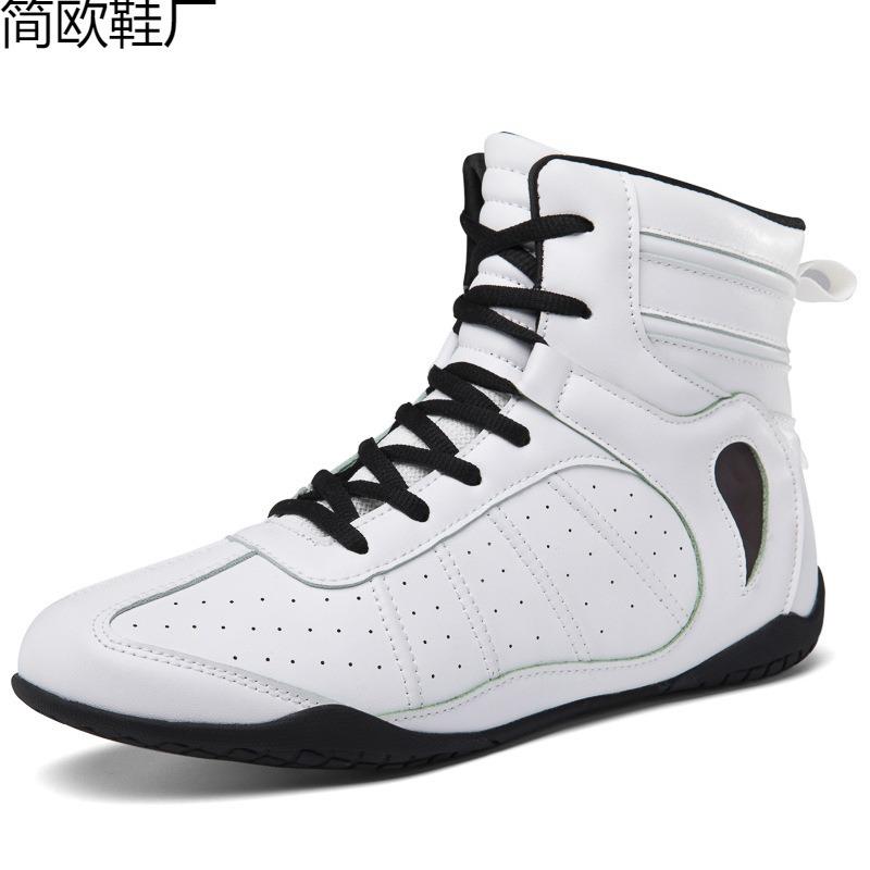 Scarpe da boxe wrestling fighting da uomo e donna taglia grande leggere antiscivolo Sanda scarpe da allenamento scarpe da combattimento