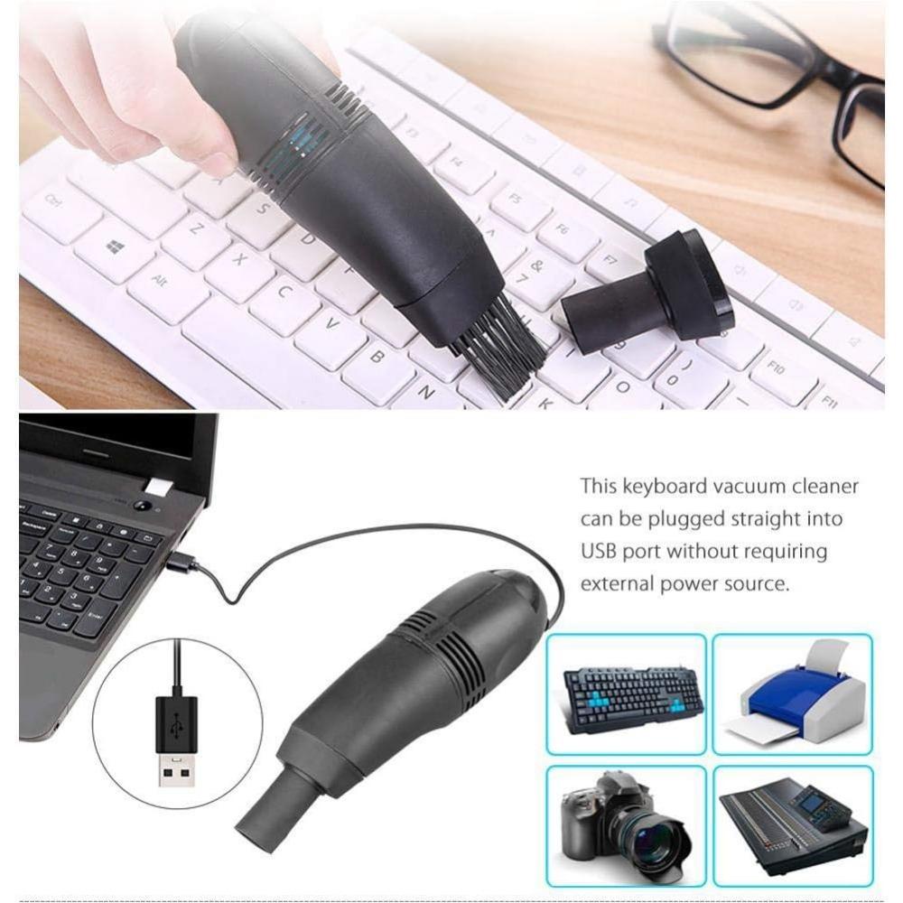 Reusable USB Vacuum Cleaner Mini Computer Vacuum USB Keyboard Cleaner PC Laptop Brush Dust Cleaning Kit For Computer