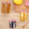 5Pcs 50/150/250/380ML Transparent Glass Pickle Bottle with Lid Multifunctional Strawberry Jam Spice Storage Jar Reusable Empty Food Container