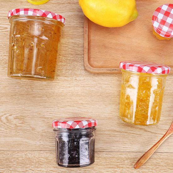 5Pcs 50/150/250/380ML Transparent Glass Pickle Bottle with Lid Multifunctional Strawberry Jam Spice Storage Jar Reusable Empty Food Container