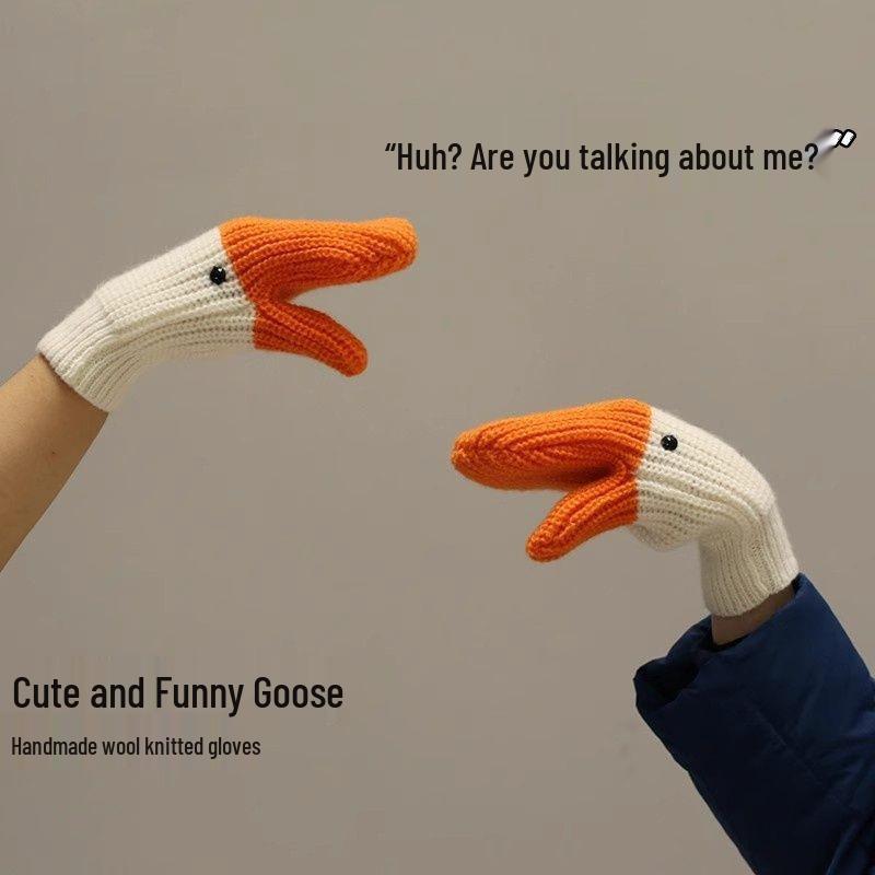 Neuankömmling: Warme, niedliche Damen-Gänse-Fäustlinge - Herbst-/Winterkollektion