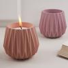 Artistic Silicone Planter Creating Mold DIY Concrete Faceted Pots Candle Holder Mold for Home Decors Enthusiasts