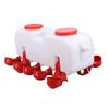 Automatic Chicken Waterer Dispenser 10 Liters Poultry Water Feeder With10 Chicken Waterer Cups for