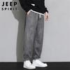 JEEP SPIRIT Men's Suede Jogger Pants