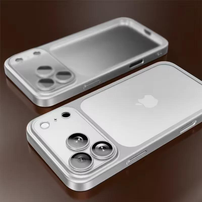 

Luxury Plating Transparent Phone Case For iPhone 17 Air 17Pro 17 Pro Max Lens Protection Case For iPhone 17 ProMax Matte Cover For iPhone 17Pro Max