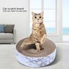 Pet Round Scratcher Bowl Corrugated Paper Cat Sleeping Nest Toys Marble Type