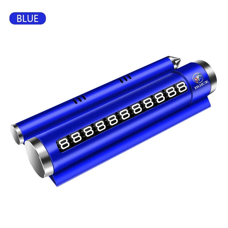 Metal Car Temporary Parking Card Rotatable Phone Number Plate For Buick Regal Encore enclave royaum Park Avenue Envista GL8 GL6 AUW1