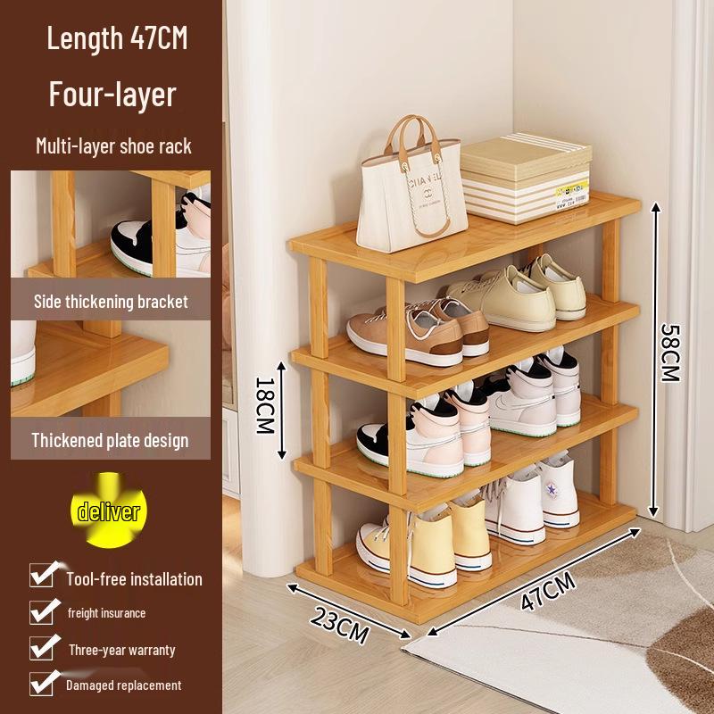 Compact Multi-Layer Shoe Rack for Doorway, Home, or Dorm - Space-Saving Under-Table Shoe Storage Cabinet