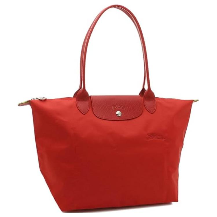 New LONGCHAMP Le Pliage Fabric Tote Bag, Shopping Bag, Handbag Women's Vermilion 1899619P20