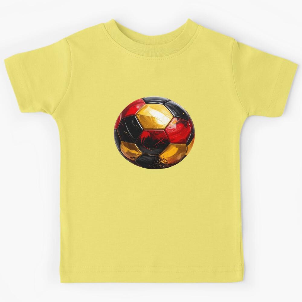 Football in black, red, and gold for Germany Kids T-Shirt 150