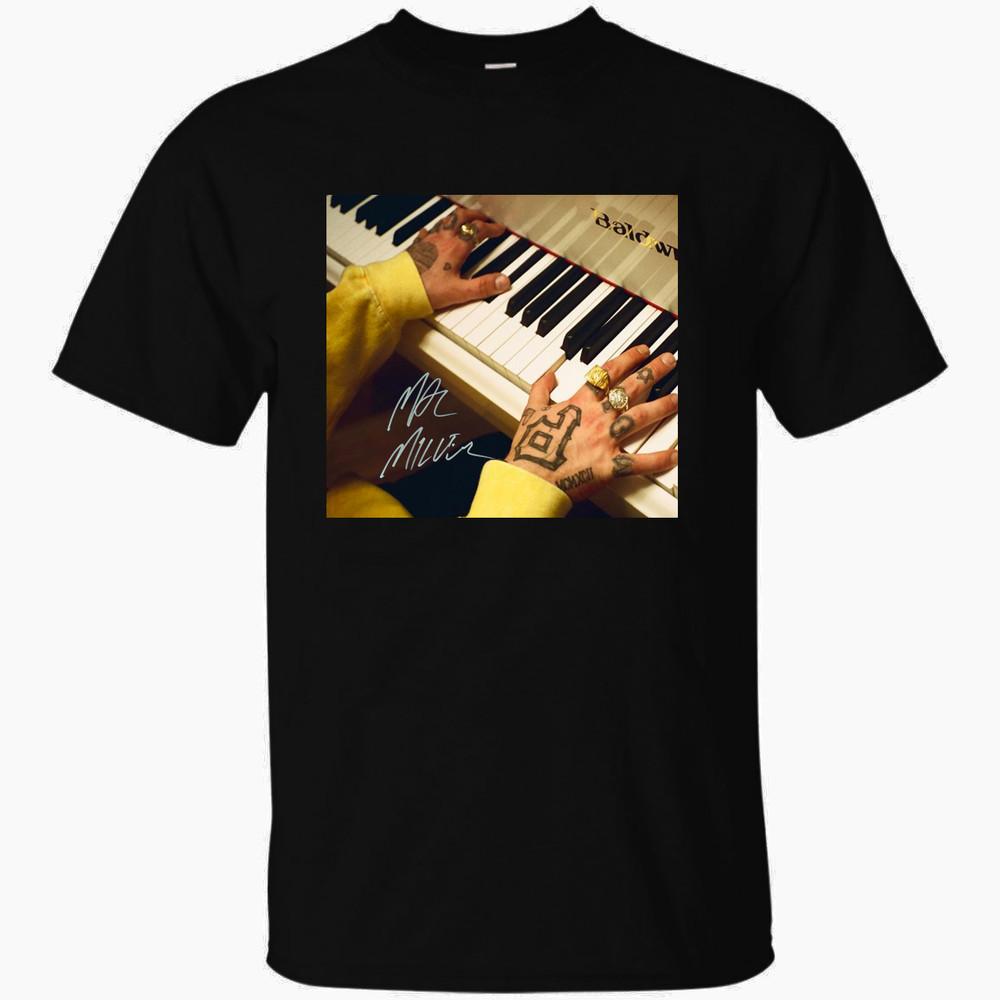 New Popular Mac Miller Playing Piano Hip hop Black Men T-shirt All Size Unisex T-Shirt XXXL