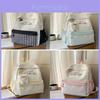 Plaid Backpack For School With Fabric And Padded Shoulder Straps