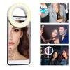 XJ-19 Tragbares Wiederaufladbares 40 LED Kamera Selfie Ring Fülllicht 3200K-6500K für Mobiltelefon