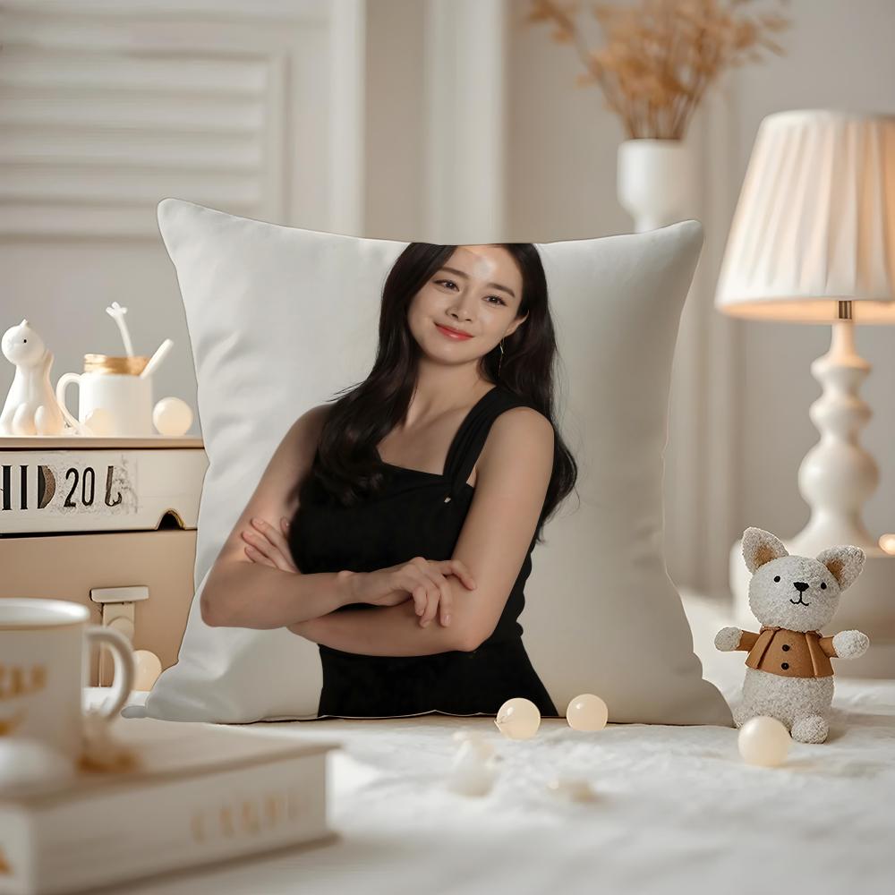Kim Taehee Actress Cushion Cover Pattern Printed Pillowcase For Living Room Sofa Cushion Cover & Bedroom Decor