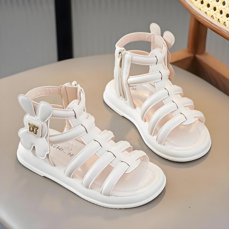Western style sandals children's Roman shoes soft sole open toe little girl princess shoes