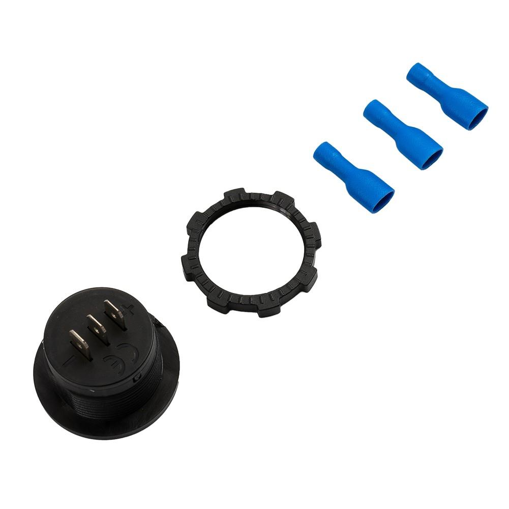 Green LED Digital Display Volt Meter Ammeter Voltage Round Car Voltmeter Amp