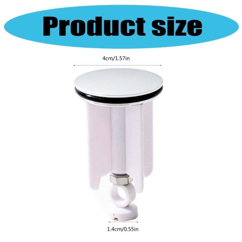 2Pcs Universals Sink Plug Replacement Drain Plug Height Adjustable Sink Stoppers Bathroom Accessories Quick Installation