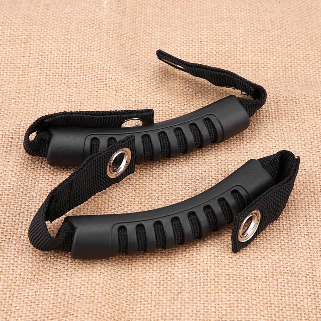 2Pcs Car Rr St Back Hdrest Grab Handle Set with Hole for   NaWrangler 1995-2017 Red