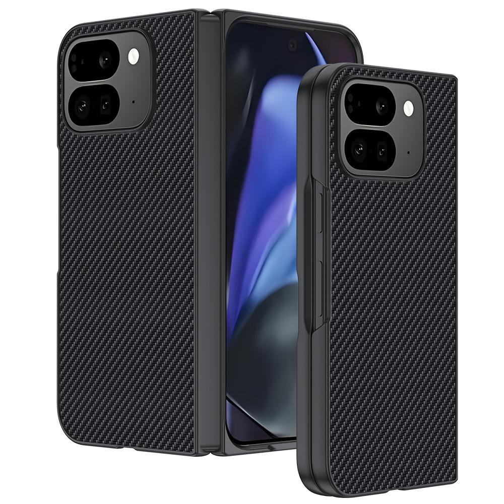 Applicable to Google GooglePixel10ProFold mobile phone case Carbon fiber Kevlar 9Pro folding protection Googlegooglepixel10profold