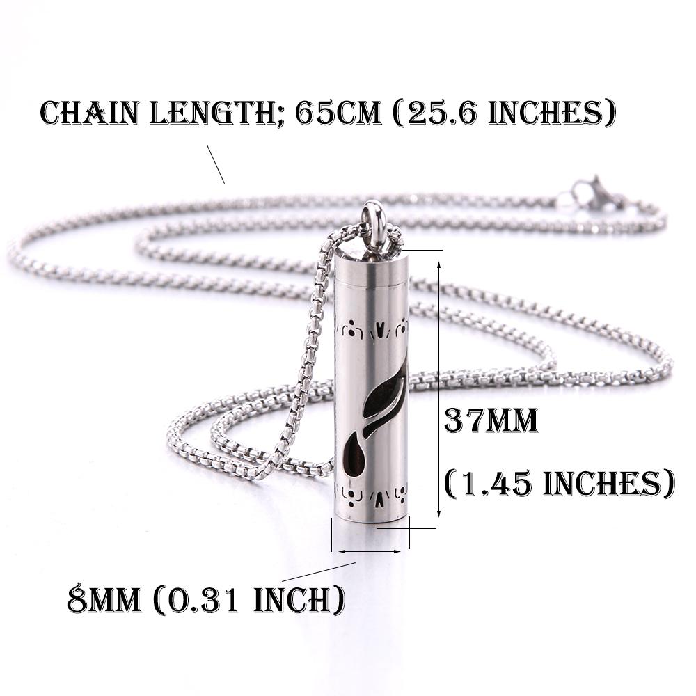 New Aromatherapy Jewelry Necklaces Essential Oil Diffuser Necklace Stainless Steel Open Locket Aroma Scent Perfume Necklace