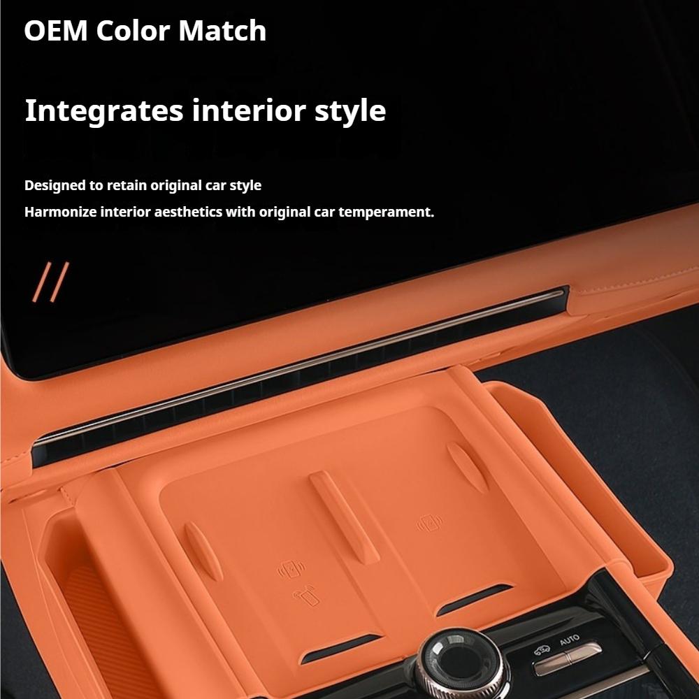 Fit For LYNK & Co 900 2025+ Car Specialized Wireless Charging Pad Center Console Non Slip Silicone Pad Interior Decoration