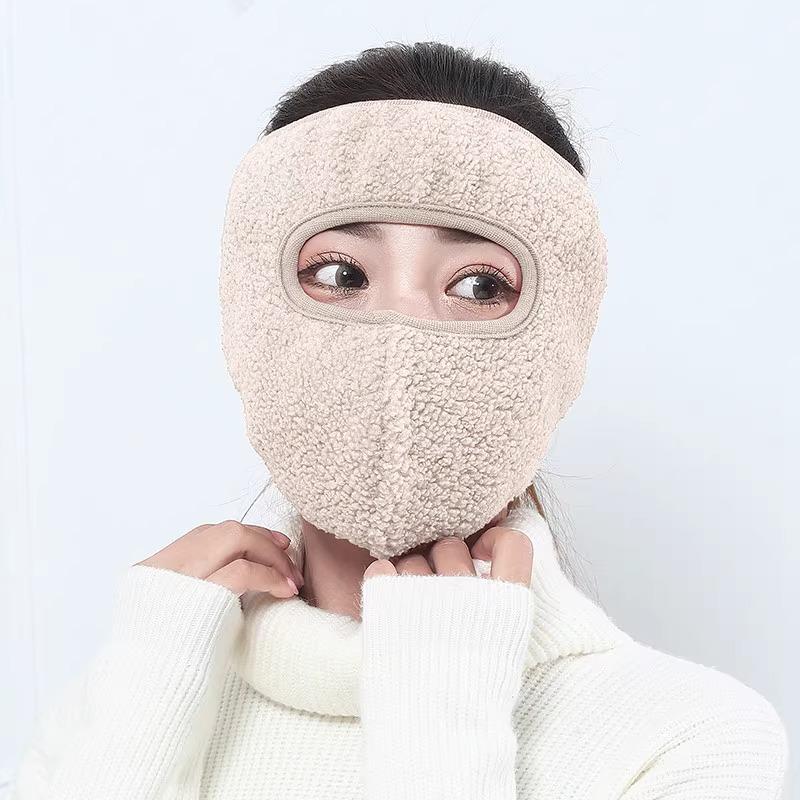 Winddichte & Staubdichte Kaltwetter-Fahrrad-Vollgesichtsmaske mit Ohren- und Nackenschutz