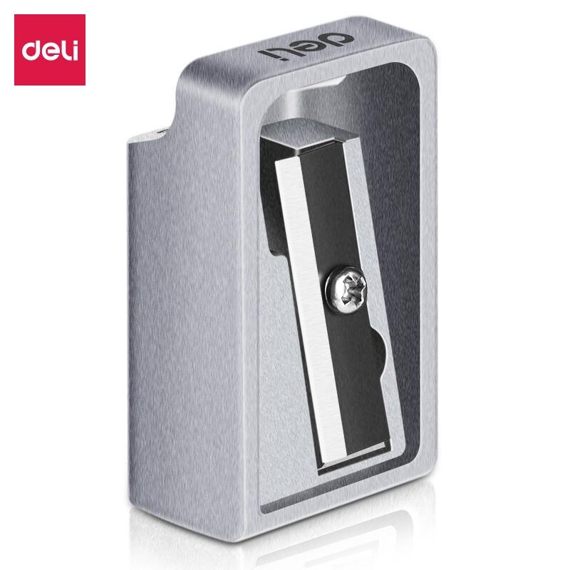 Deli 0596 Classic Zinc Alloy Pencil Sharpener (8-Pack)