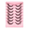 Cat Eye Lashes Extension Fox Eye Faux Mink Lashes Natural Look Eyelashes Fuzzy Volume Wispy Lashes 7Pair Fake Eyelash