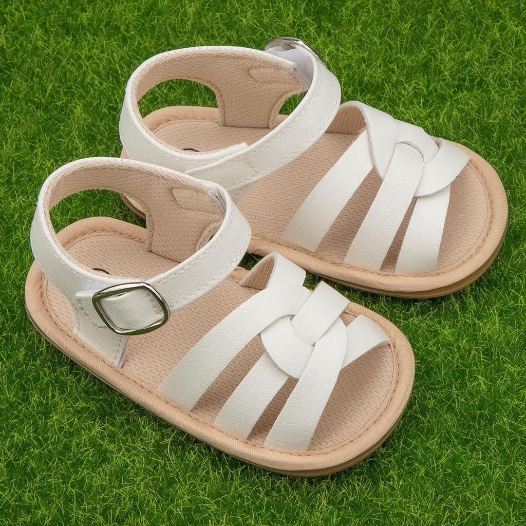 New Baby Sandals: Breathable Soft Rubber Sole, Velcro Closures for Boys & Girls