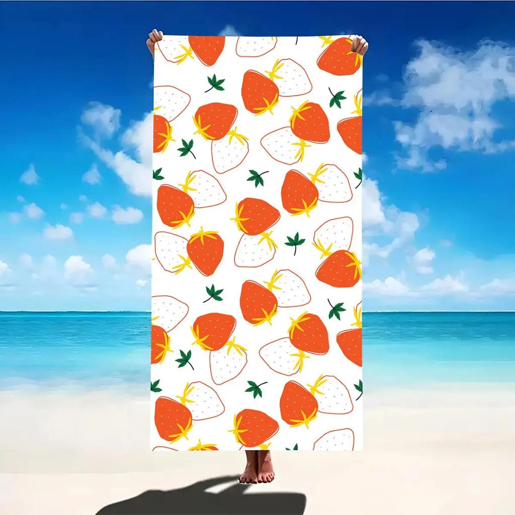 Beach Towel Portable Quick Fast Dry Sand Outdoor Travel Swim Blanket Thin Yoga Floral Print Mat Personalization Stripes Towel