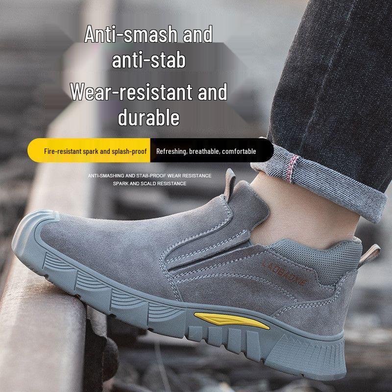 

Men s Anti-Smashing Anti-Puncture Welding Safety Shoes 37
