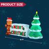 Syncfun 10 FT Christmas Inflatable Gingerbread Man And Christmas Tree for Holiday Inflatable Outdoor Decoration Xmas Party Gift