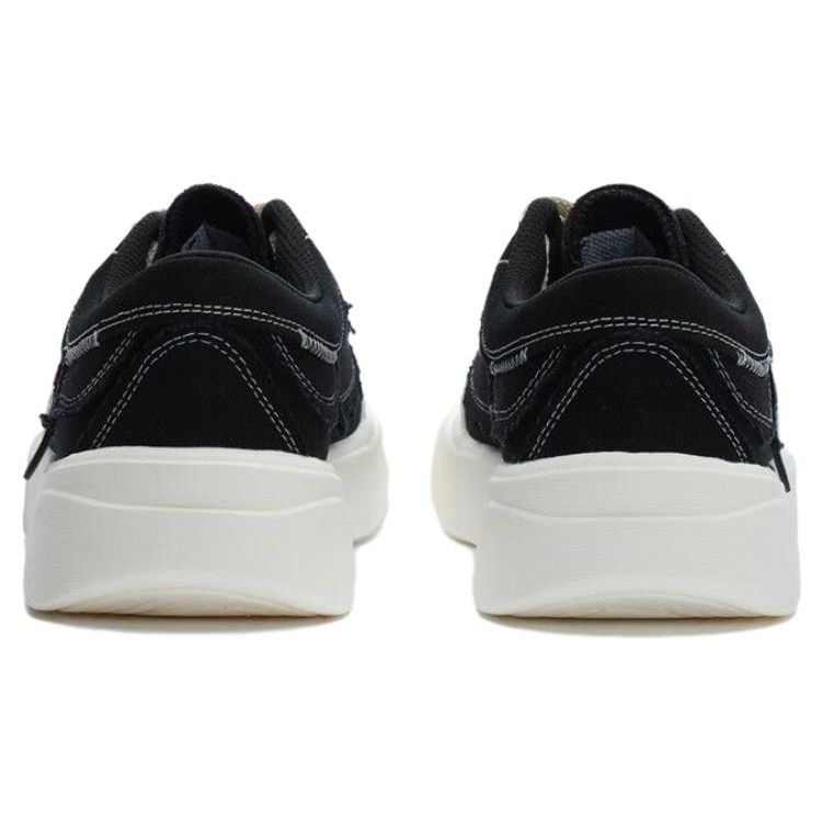 FILA Fusion Curve Versatile Simple Low-Top Canvas Shoes Women sneaker Black White T12W322105FBK