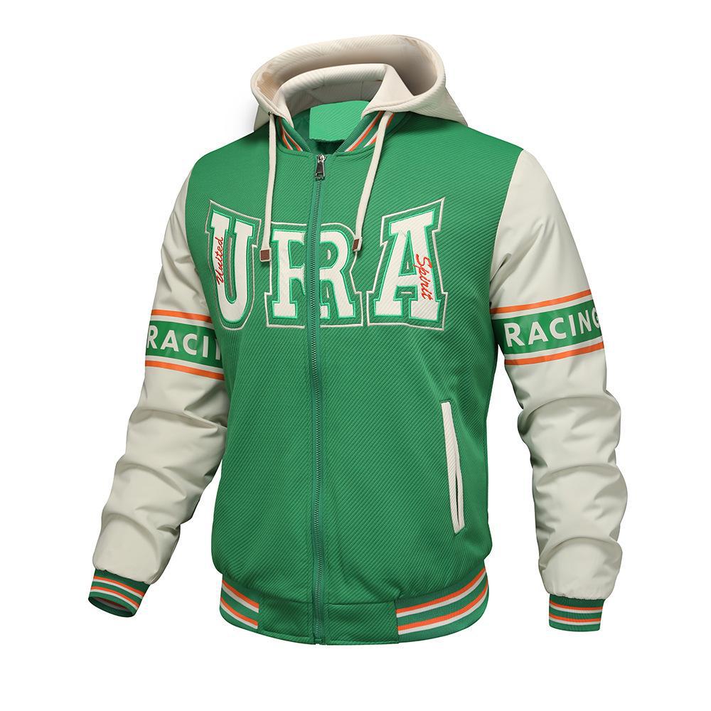 Новая повседневная бейсбольная куртка с капюшоном — фото 5