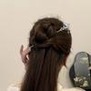 Romantic Moonstone Star Moon Hair Stick Metal Branch Hairpin Hair Fork Chinese Style Accessories for Girls Jewelry