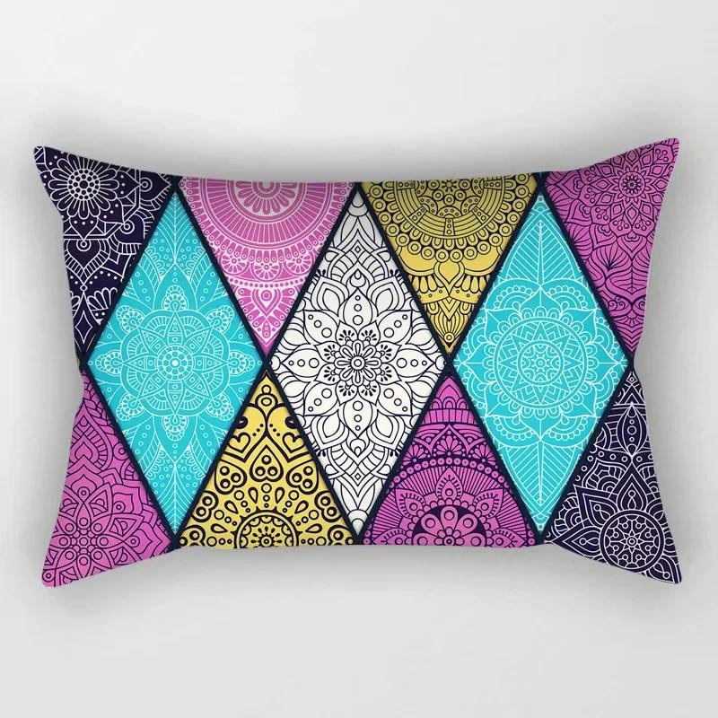 Vintage Ethnic Pattern Pillowcase Decor Sofa Bed Home  Rectangular  Mandala Cushion Cover