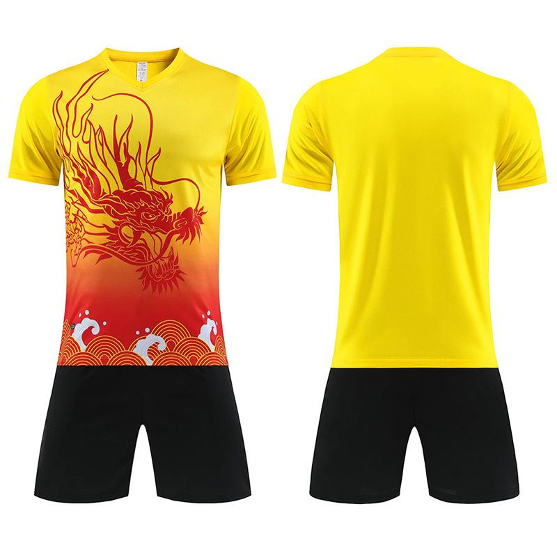 Dragon Boat Suit Men'S Dragon Boat Festival Rowing Game Clothing Football Suit Team Training Kit Short Sleeve Jersey Quick Drying