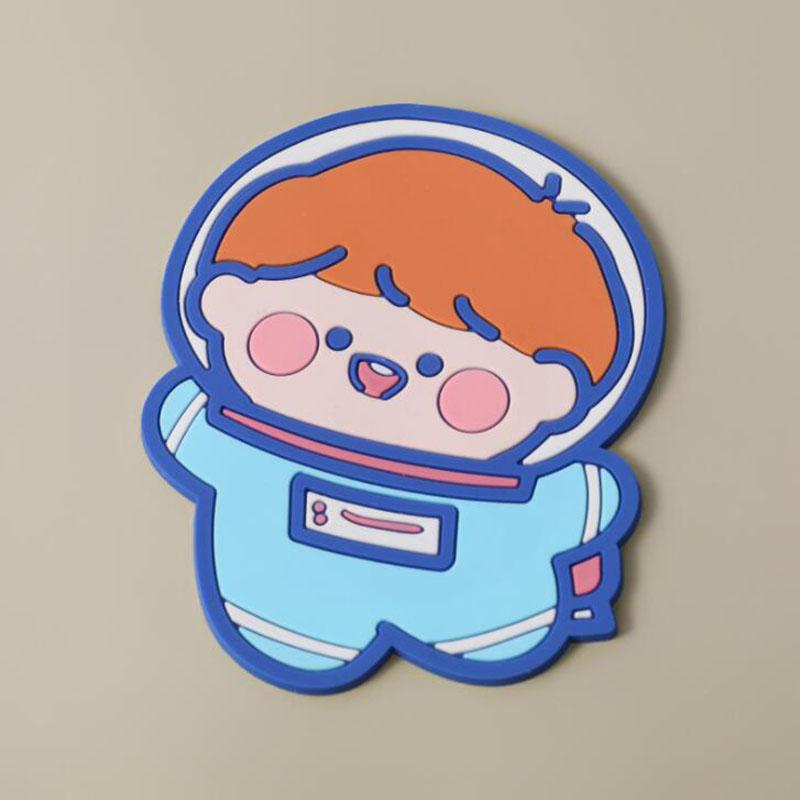 

Подставка под стакан с рисунком в специальной форме, симпатичная нескользящая изоляционная подкладка для дома, кухонная подставка против ожогов, силиконовая подставка под чайную чашку