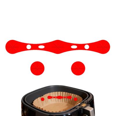 Air Fryer Magnets High-Temp Resistant Silicone Buckle Air Fryer Magnetic Clips For Holding Down Parchment Paper Prevent Burning