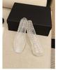 Korean Jelly Crystal Low-Cut Women's PVC Slides: 2025 Square Toe Casual Slippers