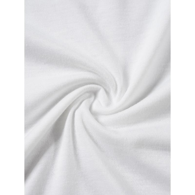 European Size Women'S Casual Short-Sleeve T-Shirt - Rose Floral Print, Made of / Blend, Lightweight Summer Top, Machine Washable Regular Fit White Tee