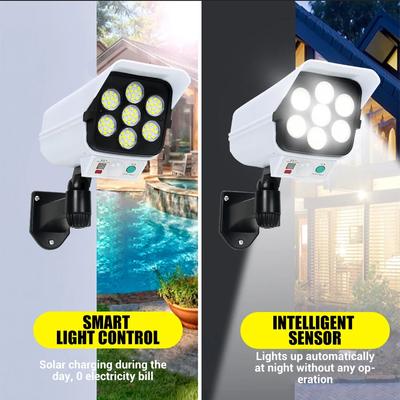 Solar Powered Lights LED Wall Lights Simulation Monitoring Cameras Street Lights Courtyard Intelligent Sensing Lighting Fixtures