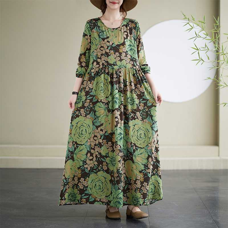 New Floral Resort Style Vintage Dresses