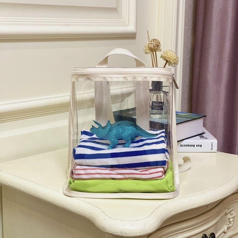Visible Clear Kids Backpack Large Capacity Beach Waterproof Backpack Swimming Storage Bags  School