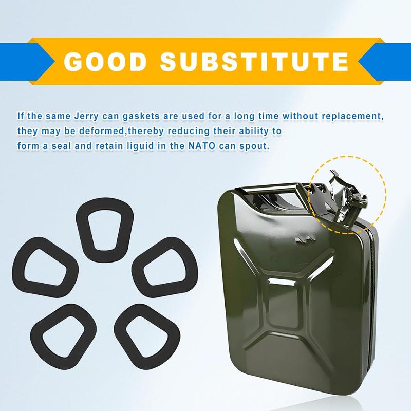 5Pcs Fuel Seal Rubber Seal Gaskets Car Petrol Canister Gasket Fuel Supply System Part For Jerry Can Petrol Canister 5/10/20L