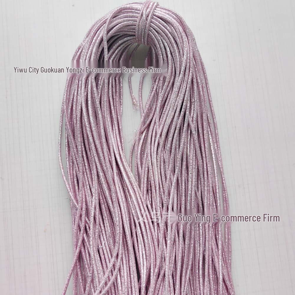 2,5 мм Блестящая резинка для волос - Сделай сам Европейская и американская Рождественская Золотая Высокоэластичная Повязка на голову