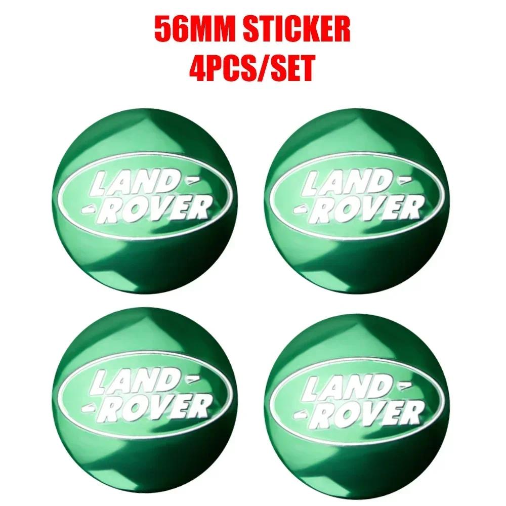 56/60MM Car Styling Aluminum Wheel Center Hub Caps Sticker Accessories For Land Rover Discovery 3 Defender Range Rover Velar SVR